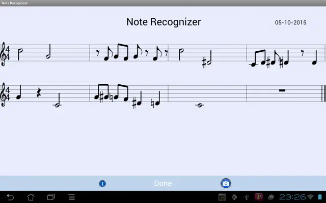 Note Recognizer android App screenshot 3