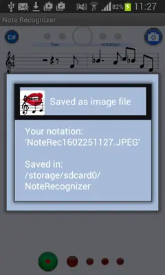 Note Recognizer android App screenshot 8